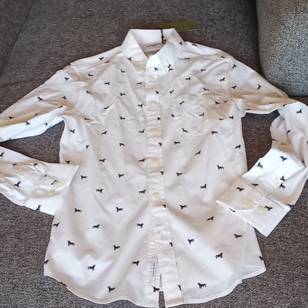 NWT Dachshunds hound dog print Medium shirt